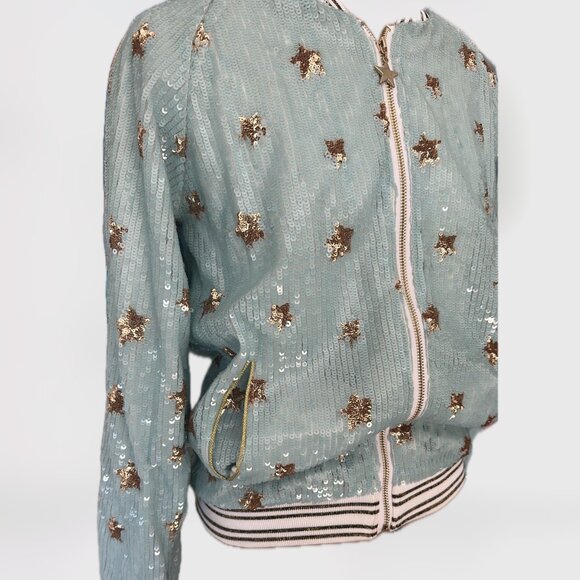 LOLA + THE BOYS | Out of This World Bomber, Blue (Size S) - Picture 10 of 11